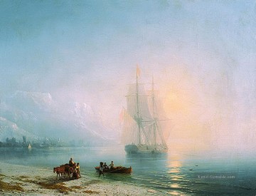  seestück - Ivan Aiwasowski ruhigen Meer 1863 Seestücke